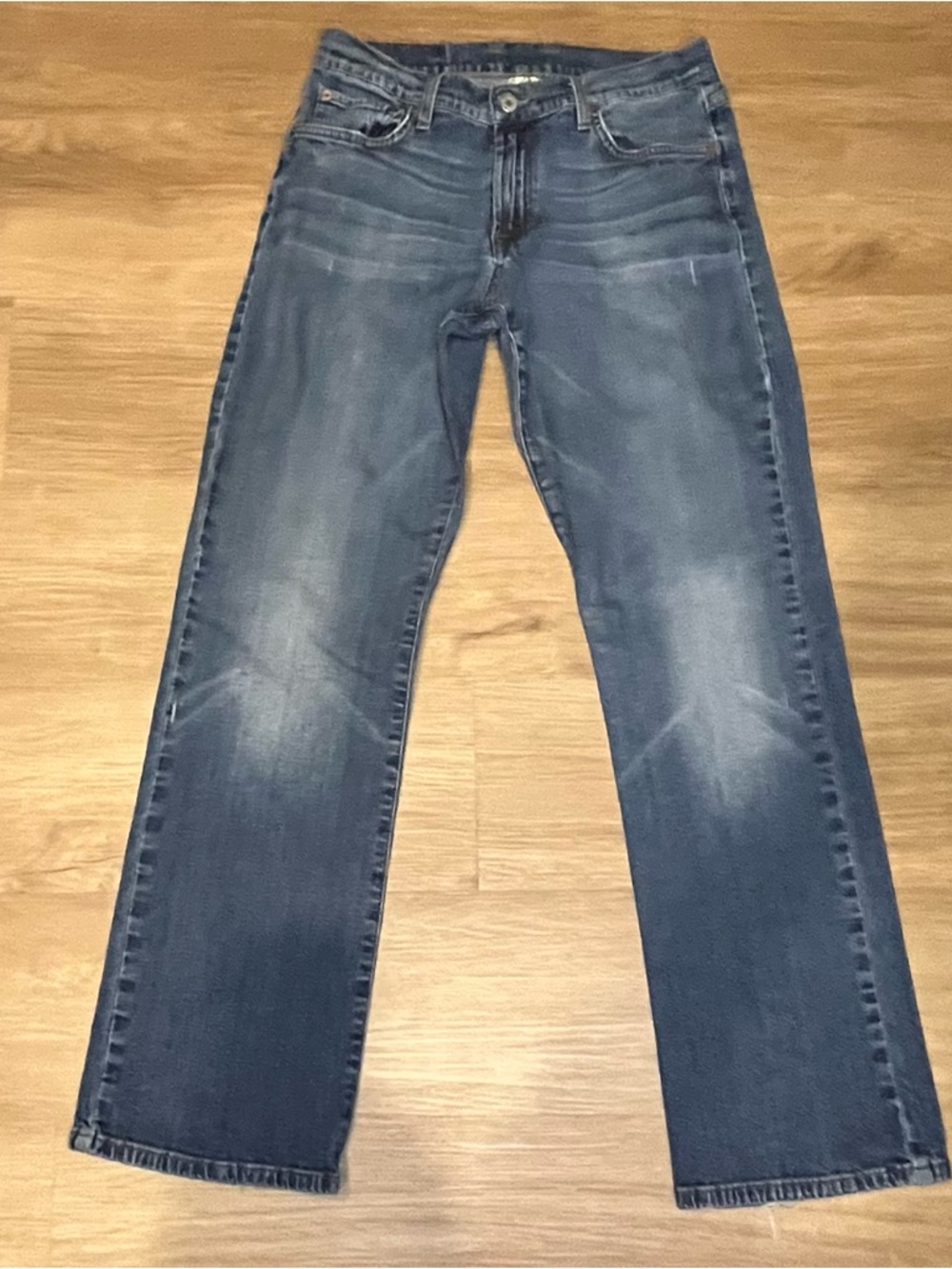 Authentic VTG Lucky Brand Red Patch Dungarees 10/30 Classic Straight Leg Jeans